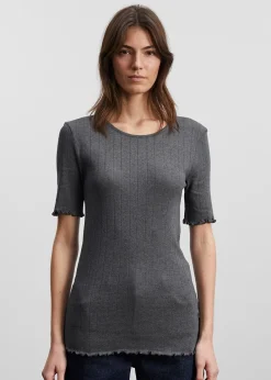 Skall Studio Edie Tee Dark Grey Melange Online