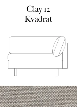 Erik Jørgensen EJ220 Elements 2-seater 2066 by Clay 12 / Brushed Chrome Fashion