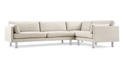 Erik Jørgensen EJ220 Elements 2-seater 2066 by Clay 12 / Brushed Chrome Fashion