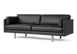 Erik Jørgensen EJ220 2-seater Sofa 2052 by Max 98 Black / Brushed Chrome Online