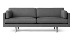 Erik Jørgensen EJ220 2-seater Sofa 2052 by Fiord 0751 / Brushed Chrome Hot