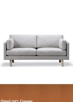 Erik Jørgensen EJ220 2-seater Sofa 2042 by Omni 307 / Soaped Oak New