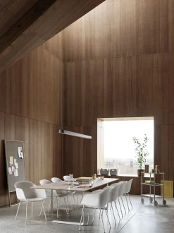 Muuto Fiber Chair - Tube Base Black/Black Fashion