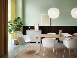 Muuto Fiber Chair - Tube Base Black/Black Fashion