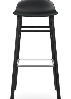 Normann Copenhagen Form Barstool - 75 cm - Wood Black/Black Clearance