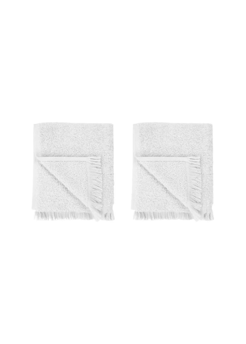 Blomus FRINO Set Of 2 Guest Towels White - Stock sale Clearance