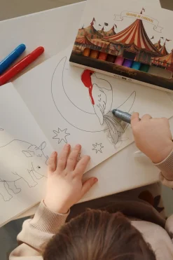 Konges Sløjd Gel Crayons & Drawing Pad Fsc MULTI Fashion