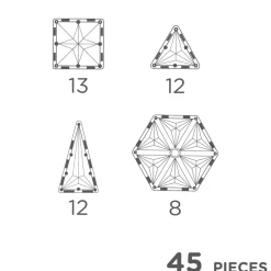 Cleverclixx Geo Pack 45 pieces Pastel Sale