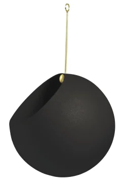 AYTM Globe Hangning Flowerpot Black/Gold Small Fashion