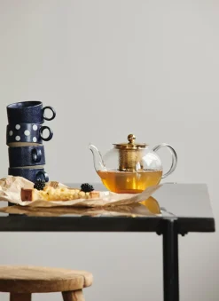 Nordal GRAINY Tea Cups Dark blue Clearance