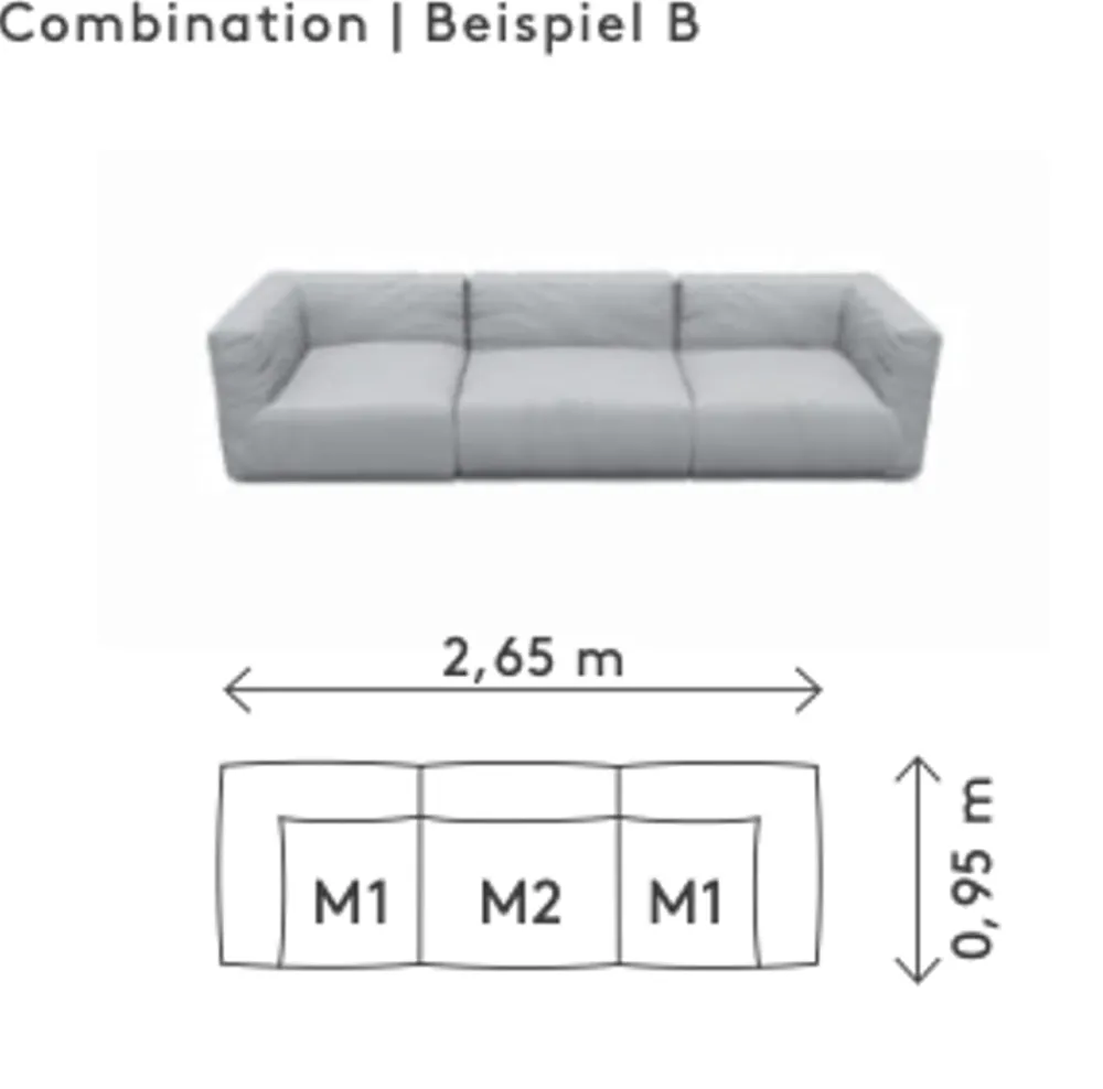 Blomus GROW outdoor sofa - Combination B Earth Bouclé Discount