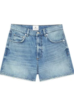 Anine Bing Heath Shorts Washed Blue Fashion