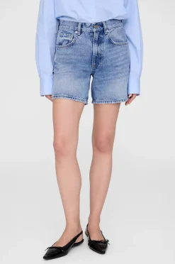 Anine Bing Heath Shorts Washed Blue Fashion