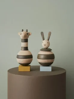 OYOY MINI Kanin Stabletårn Nature/Dark Sale