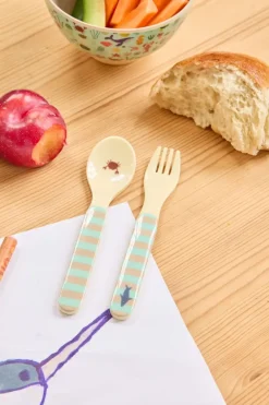 Kinder Rice Kids Melamine Spoon And Fork