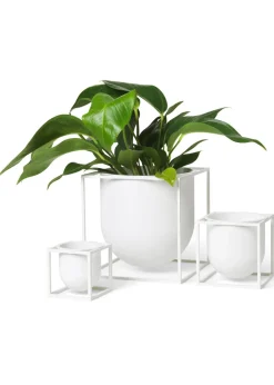Audo Copenhagen Kubus Flowerpot White - Stock sale Sale
