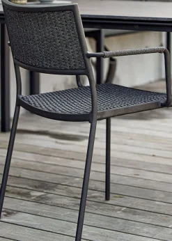 Cane-line Less stol m/armlæn - Soft Rope