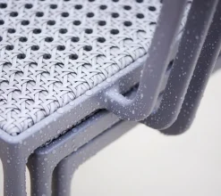 Cane-line Less Stuhl mit Armlehne Aluminium/French Weave, Light grey Clearance