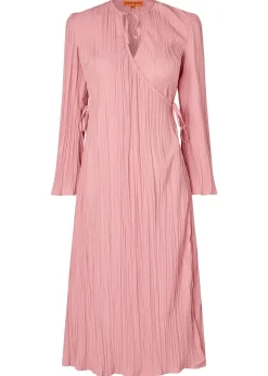 Stine Goya Long Sleeve Wrap Tie Dress Pink Nectar Online