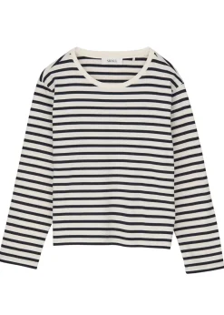 Skall Studio Loui Oversized Blouse Dark navy/White stripe Online