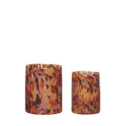 Hübsch Luce Vases (set of 2) Orange Sale