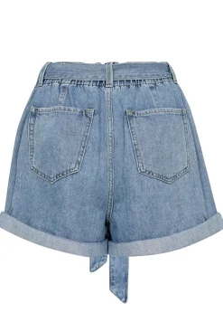Mos Mosh MMMeggi Denim Shorts Light Blue Outlet