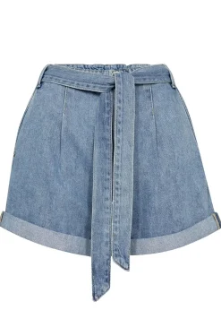 Mos Mosh MMMeggi Denim Shorts Light Blue Outlet
