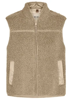 Mos Mosh MMRowe Teddy Waistcoat Savannah Tan Outlet