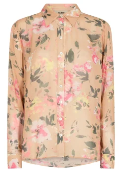 Mos Mosh MMTaylor Flos Shirt Tan New