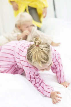 Bongusta Naram Kids Bathrobe baby pink & ski patrol Clearance