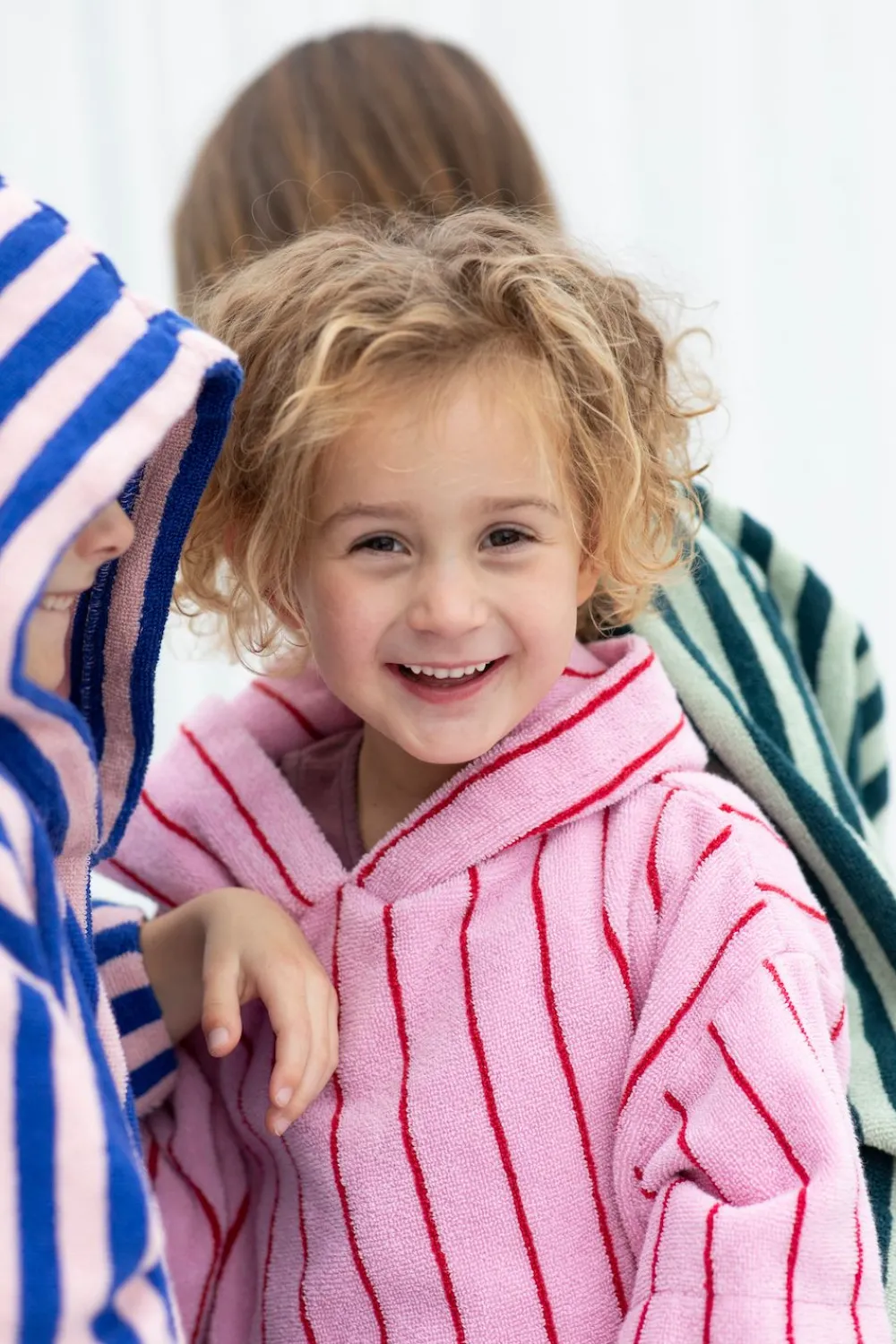 Bongusta Naram Kids Bathrobe baby pink & ski patrol Clearance