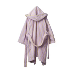 Bongusta Naram Kids Bathrobe lilac & neon yellow New