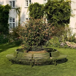 HAY Palissade park dining bench out-out