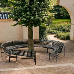 HAY Palissade park dining bench in-in