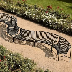 HAY Palissade park dining bench in-out Anthracite Discount