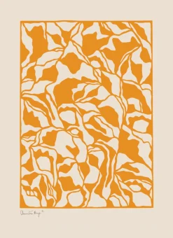 Peléton Papercut 03 Poster Orange Outlet