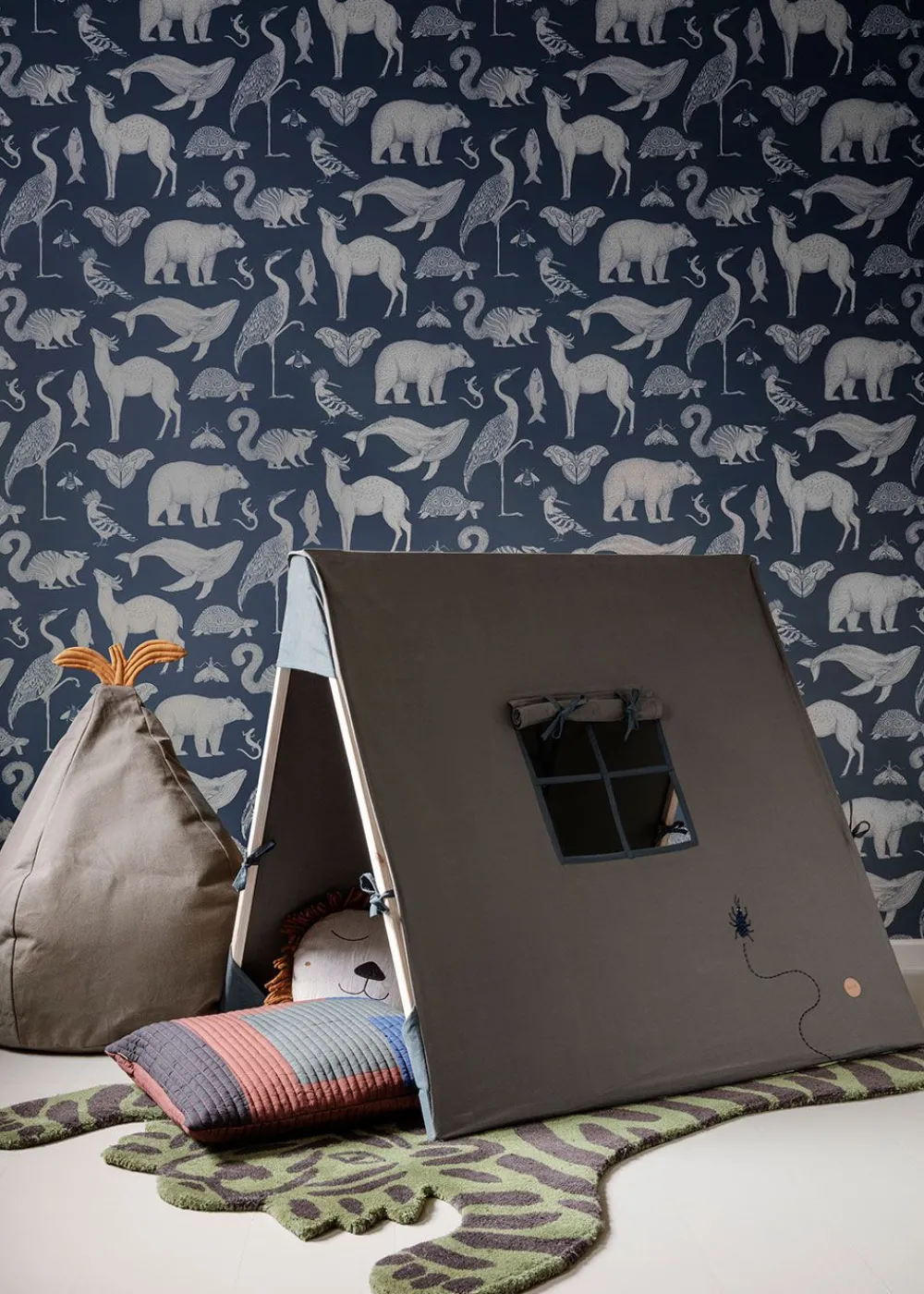 Ferm Living Pear Bean Bag Dusty Rose Hot