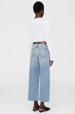 Anine Bing Pia Long Sleeve Tee Off White Outlet