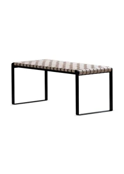 Bent Hansen Plaited Stel: Sort Pulverlakeret Stål / Gjorde: Kernelæder, Natur Fashion