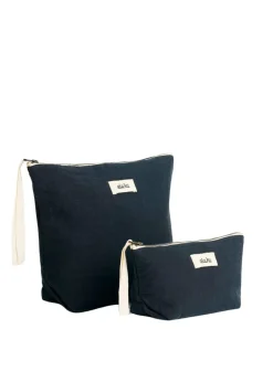 Aiayu Pouch Linen Navy Online