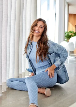 Hype The Detail Printed Leggings Dark Blue Best