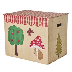 Rice Raffia Storage Box XL - Happy Forest Theme Hot