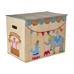 Rice Raffia Storage Box Large - Circus Theme Clearance