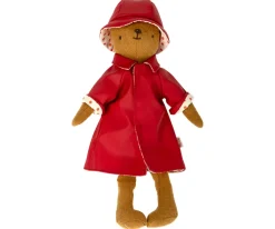 Maileg Rain coat w. hat, Teddy mum Red Clearance