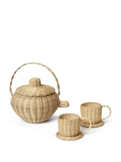 Kinder Ferm Living Rattan Tea Set -