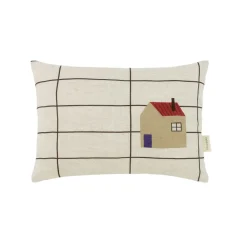 Kinder Nobodinoz Rectangular Cushion In French Linen Vibes S