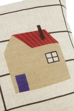 Kinder Nobodinoz Rectangular Cushion In French Linen Vibes S