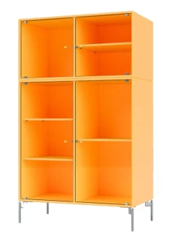 Montana Ripple Cabinet III - With Chrome Legs