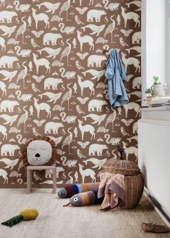 Ferm Living Safari Cushion - Lion Natural Clearance