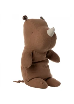 Maileg Safari Friends - Medium Rhino Chokolade Outlet